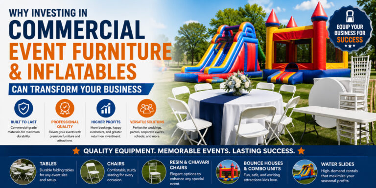 Why Investing in Commercial Event Furniture and Inflatables Can Transform Your Business