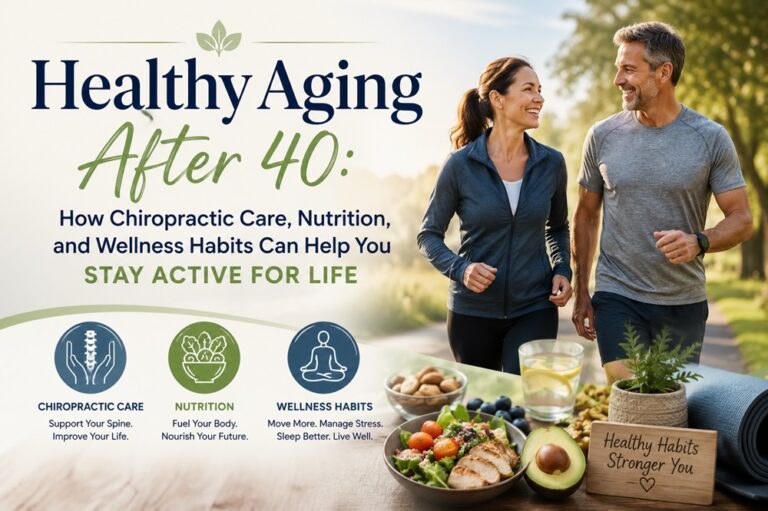 Healthy Aging After 40: How Chiropractic Care, Nutrition, and Wellness Habits Can Help You Stay Active for Life