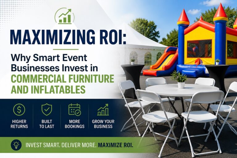 Maximizing ROI: Why Smart Event Businesses Invest in Commercial Furniture and Inflatables