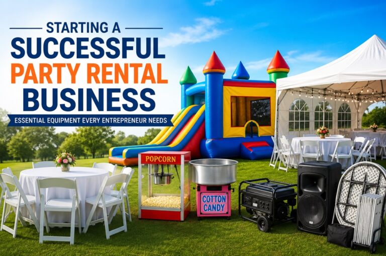 Starting a Successful Party Rental Business: Essential Equipment Every Entrepreneur Needs