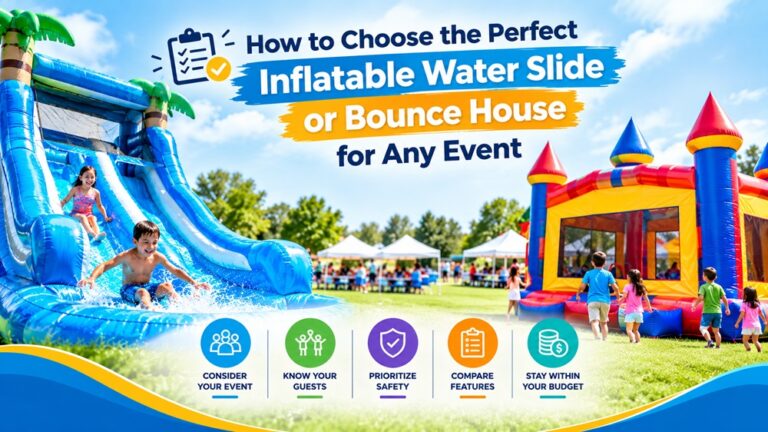 How to Choose the Perfect Inflatable Water Slide or Bounce House for Any Event