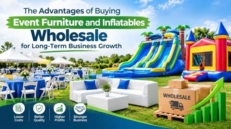 The Advantages of Buying Event Furniture and Inflatables Wholesale for Long-Term Business Growth